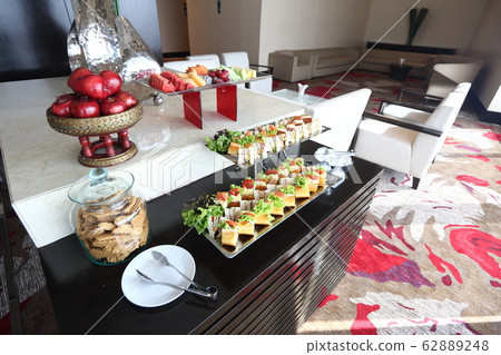 Mini Club Sandwich with chicken beacon ham, Egg Mini Club Sandwich with chicken beacon ham, Egg 62889248