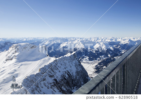 Mountain view from Zugspitze, Bavaria, Germany, 62890518