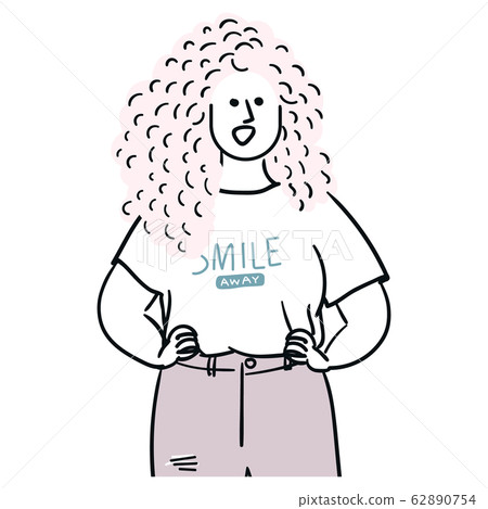 豐滿的女人休閒 62890754