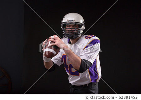 Close up portrait of American Football Player Close up portrait of American Football Player 62891452