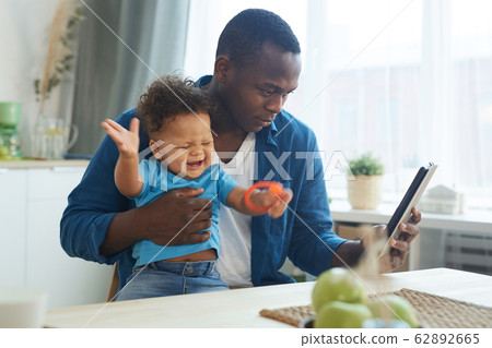 Father Working from Home Father Working from Home 62892665
