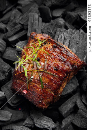 Beef steak on the charcoal. product photo Beef steak on the charcoal. product photo 62893578