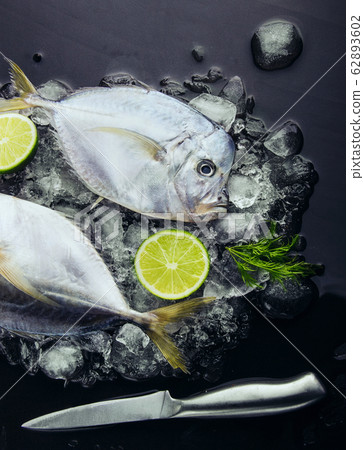 Two Fresh fish (Vomer or Selene setapinnis ) dill, Two Fresh fish (Vomer or Selene setapinnis ) dill, 62893602