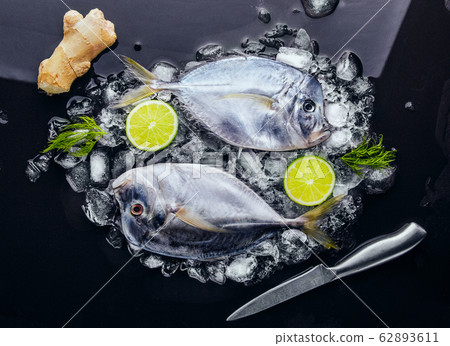 Two Fresh fish (Vomer or Selene setapinnis ) 62893611