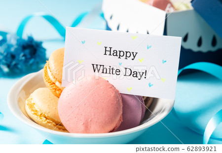 Happy White Day! White Day Macaroon Western Confectionery Message Card Happy White Day! White Day Macaroon Western Confectionery Message Card 62893921