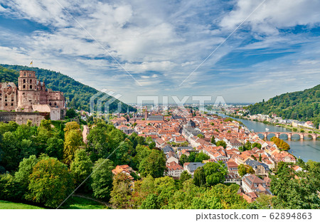 Heidelberg town on Neckar river, Germany Heidelberg town on Neckar river, Germany 62894863