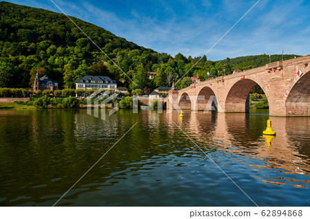Heidelberg town on Neckar river, Germany 62894868