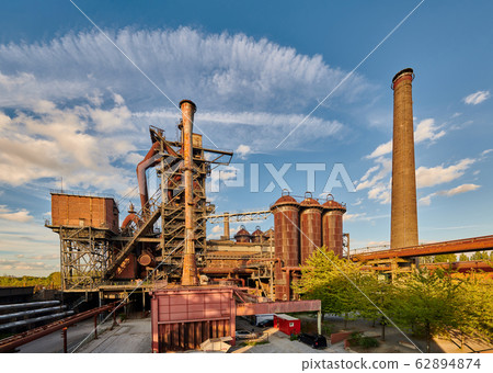 Industrial factory in Duisburg, Germany. Industrial factory in Duisburg, Germany. 62894874
