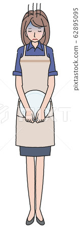 カフェ店員 62895095