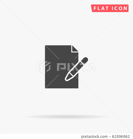 Write flat vector icon Write flat vector icon 62896862