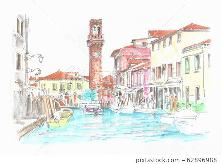 世界遺產的城市景觀,意大利威尼斯穆拉諾 世界遺產的城市景觀,意大利威尼斯穆拉諾 62896988