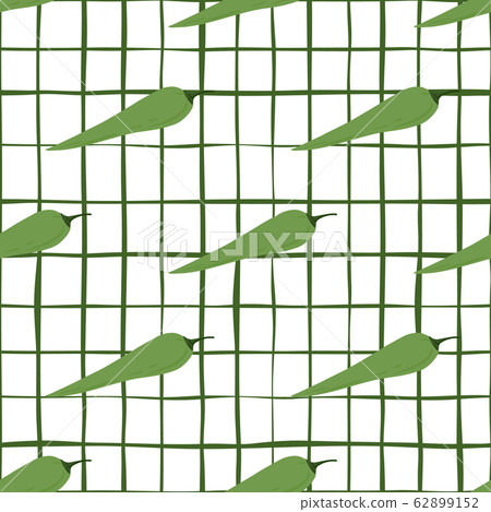Chilli seamless pattern on stripe background. Chilli seamless pattern on stripe background. 62899152
