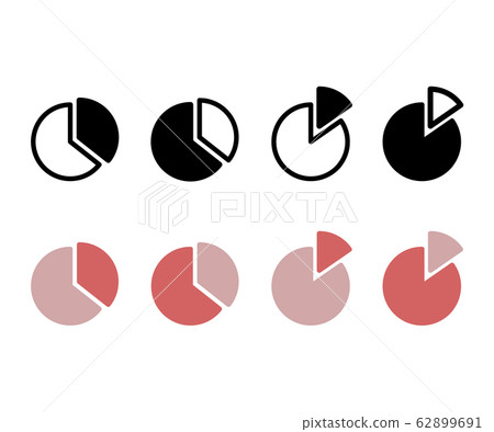 餅圖圖標，圖形，材料，象形圖，象形圖 62899691