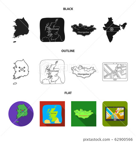 Vector illustration of middle and east symbol. Collection of middle and country vector icon for stock. 62900566