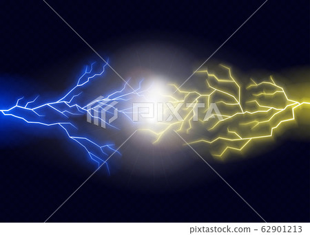 Realistic 3d Detailed Forces Gold and Blue Light. Vector Realistic 3d Detailed Forces Gold and Blue Light. Vector 62901213