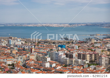 Aerial view of Almada municipality near Lisbon, Portugal Aerial view of Almada municipality near Lisbon, Portugal 62901214