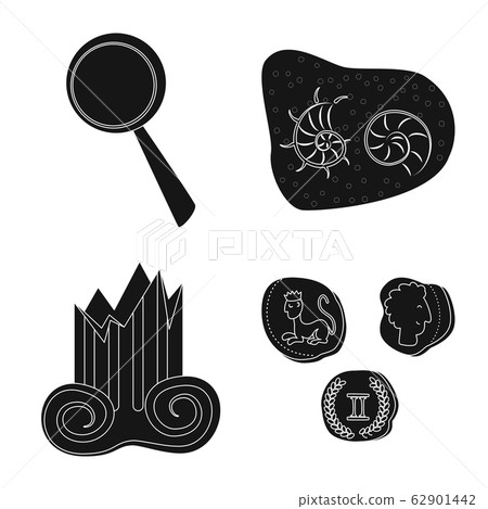 Vector design of museum and attributes sign. Collection of museum and historical stock symbol for web. Vector design of museum and attributes sign. Collection of museum and historical stock symbol for web. 62901442