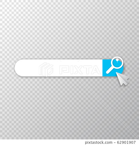 Search bar icon design template. Search bar ui design element isolated on transparent background 62901907