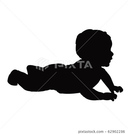 a baby body silhouette vector a baby body silhouette vector 62902286