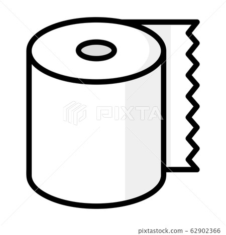 Roll toilet paper cut illustration Roll toilet paper cut illustration 62902366