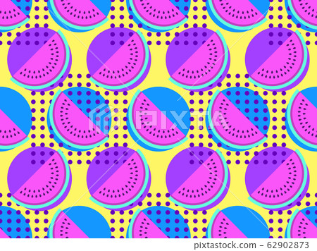 Slices of watermelon seamless pattern  62902873