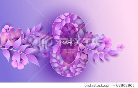 Womens day 8 March greating card abstract background 62902905