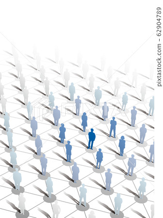 Vector illustration silhouette network influencer influenza new coronavirus Vector illustration silhouette network influencer influenza new coronavirus 62904789