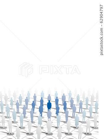 Vector illustration silhouette network influencer influenza new coronavirus Vector illustration silhouette network influencer influenza new coronavirus 62904797