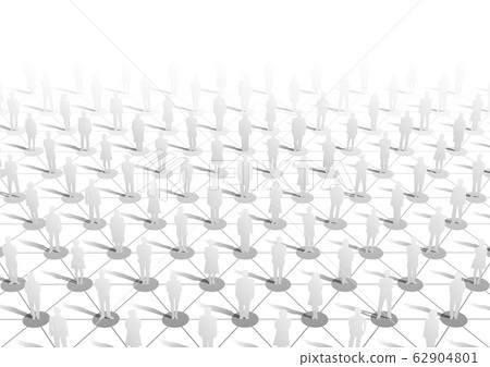 Vector illustration silhouette network influencer influenza new coronavirus Vector illustration silhouette network influencer influenza new coronavirus 62904801