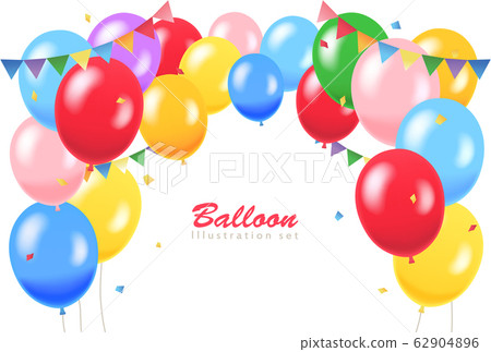 Balloon balloon background illustration - Stock Illustration [62904896 ...