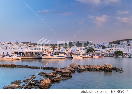 Sunset at Paros island, Naousa town. Greece Sunset at Paros island, Naousa town. Greece 62905025