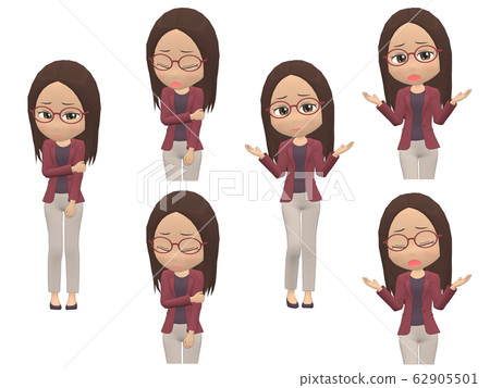 [麻煩A]黑人婦女休閒直前視圖 62905501