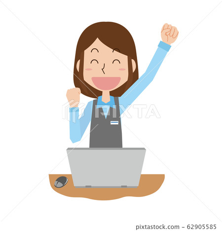 婦女辦公室工作辦公室工作辦公桌工作膽量姿勢 62905585