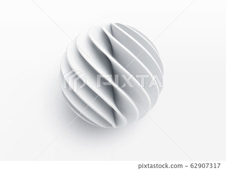 Paper cut 3d realistic layered sphere. Concept... - Stock Illustration ...