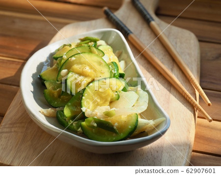 Asian Food Stir-fried Zucchini Vegetables 62907601