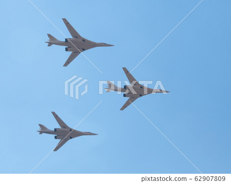 Tupolev Tu-160 Blackjack Three Machines formation 62907809