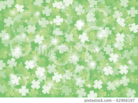 Clover background green - Stock Illustration [62908197] - PIXTA