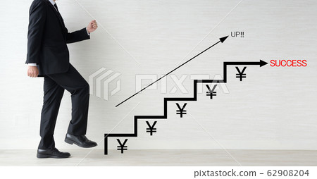 Businessman and money increase image Businessman and money increase image 62908204
