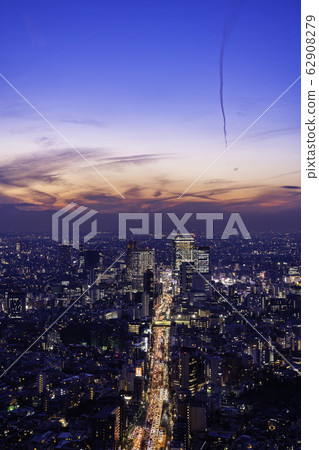 東京城市景觀澀谷區/夜景 東京城市景觀澀谷區/夜景 62908279