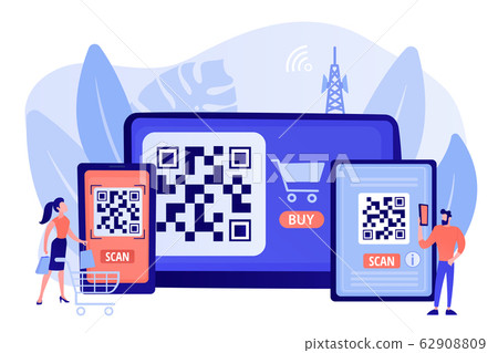 QR code concept vector illustration QR code concept vector illustration 62908809