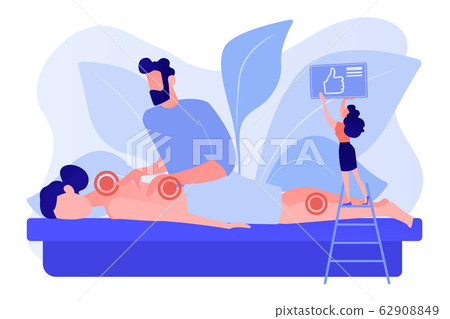 Professional massage therapy concept vector illustration Professional massage therapy concept vector illustration 62908849