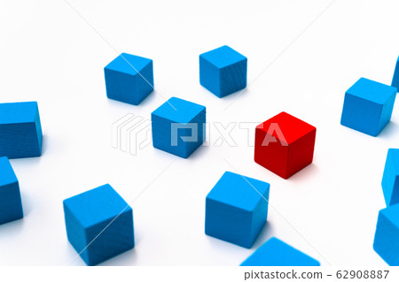 多彩積木白色背景 62908887