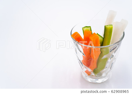 Vegetable stick white background Vegetable stick white background 62908965