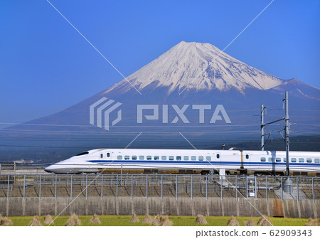 新幹線和富士山5424 照片素材 圖片 圖庫