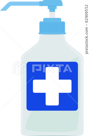 Illustration of disinfectant bottle No character 62909552