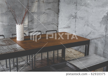 Layout in a loft style in dark colors open space Layout in a loft style in dark colors open space 62910375