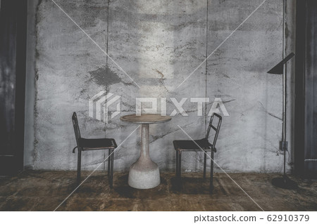 Layout in a loft style in dark colors open space 62910379