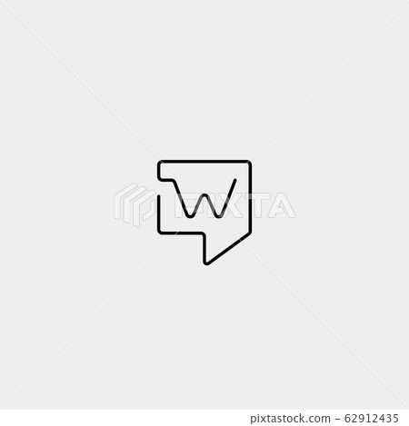 Letter W Chat Logo Design Template Vector Letter W Chat Logo Design Template Vector 62912435