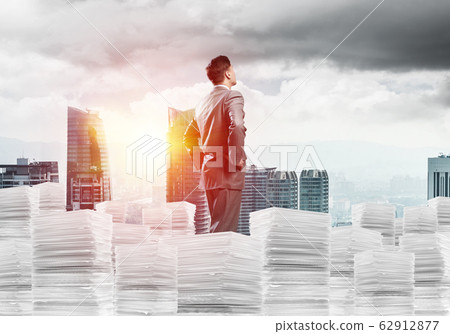 Successful confident businessman in suit. Successful confident businessman in suit. 62912877