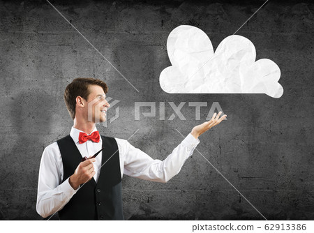 Conceptual image of young businessman. Conceptual image of young businessman. 62913386